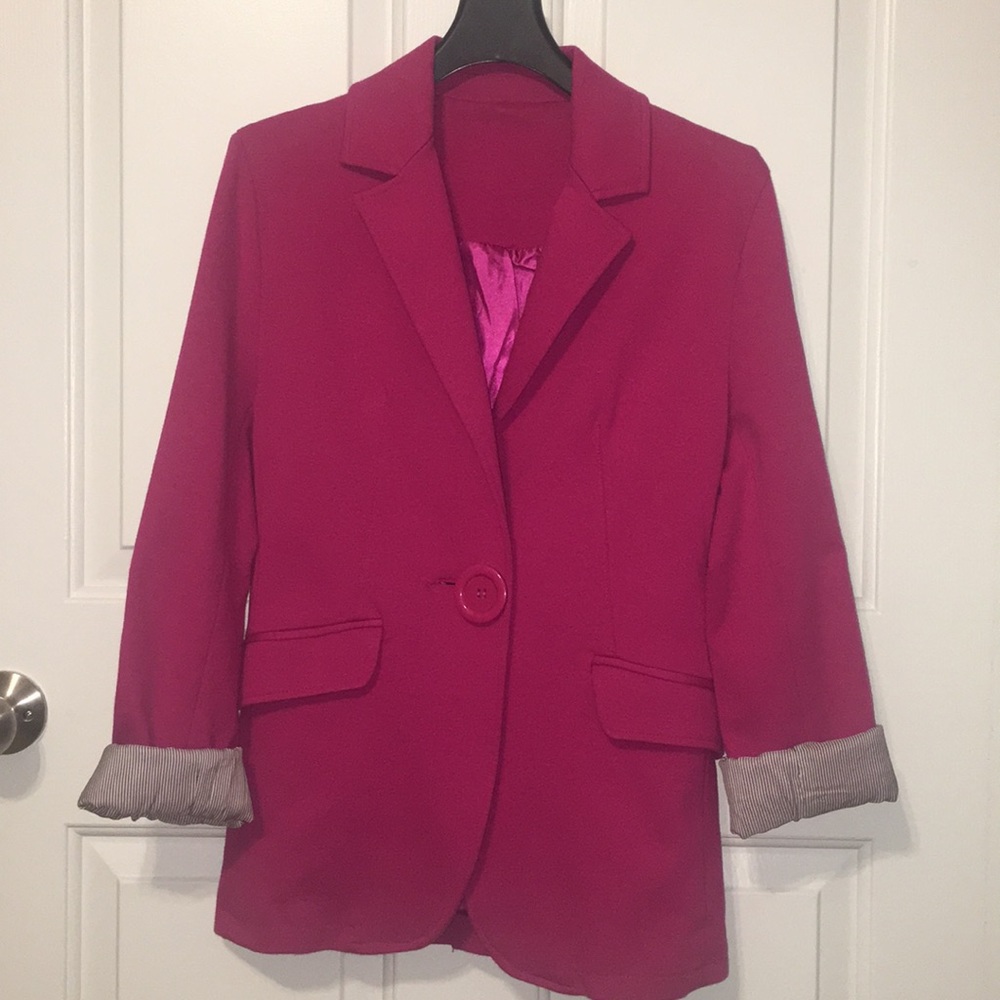 Fuchsia Pink Blazer